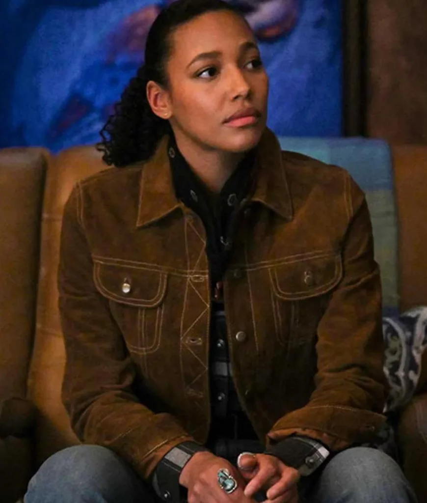 Big Sky Kylie Bunbury Brown Suede Jacket