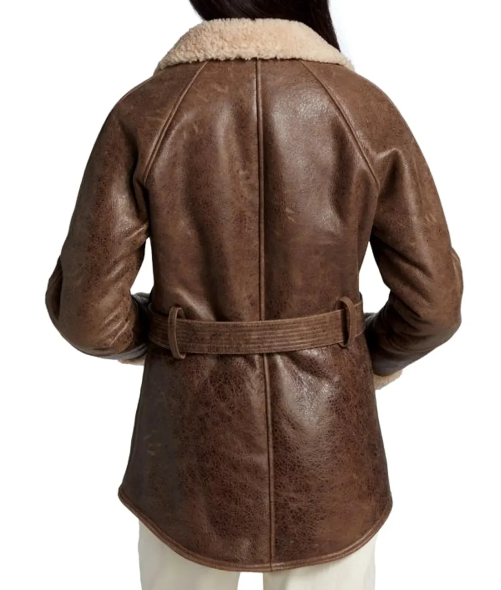 Evil S03 Kristen Bouchard Shearling Leather Jacket