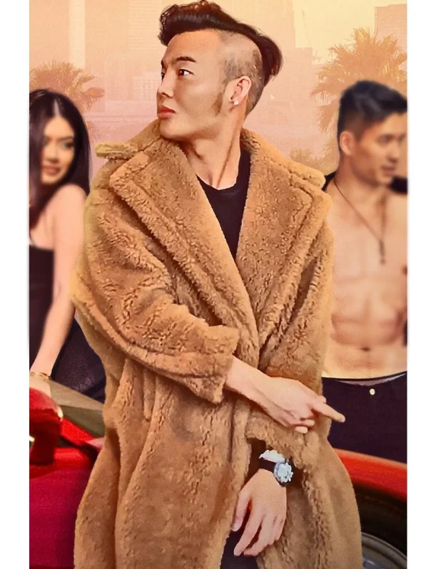 Kane Lim Bling Empire Brown Coat