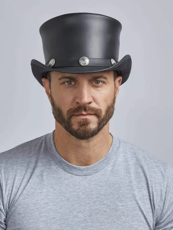 ENS Leather Top Hat