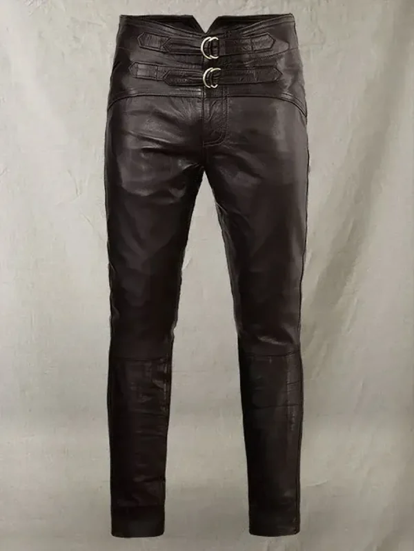 Soft Dark Brown Jim Morrison Leather Pant