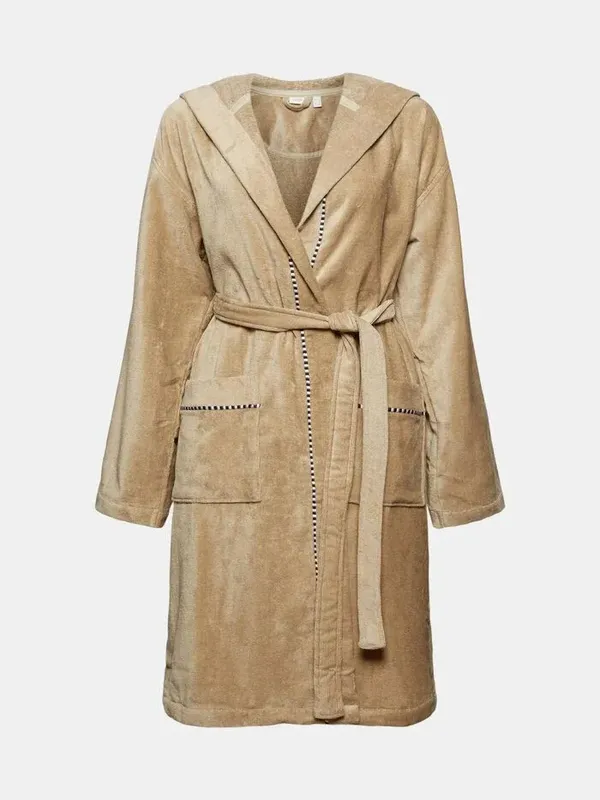 Suede Mocca bathrobe made of Cotton