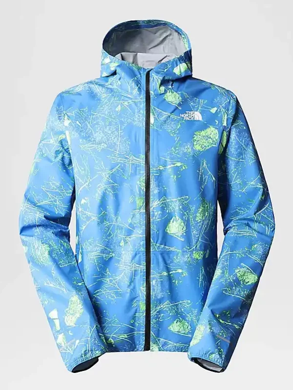 NF Men's Blue Cotton Hooded Jacket