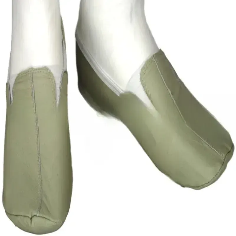 Ankle Low-cut Khuff Leather Sage Color socks Two Pairs