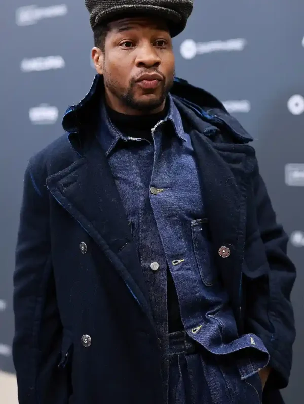 Jonathan Majors Magazine Dreams Event Wool Coat