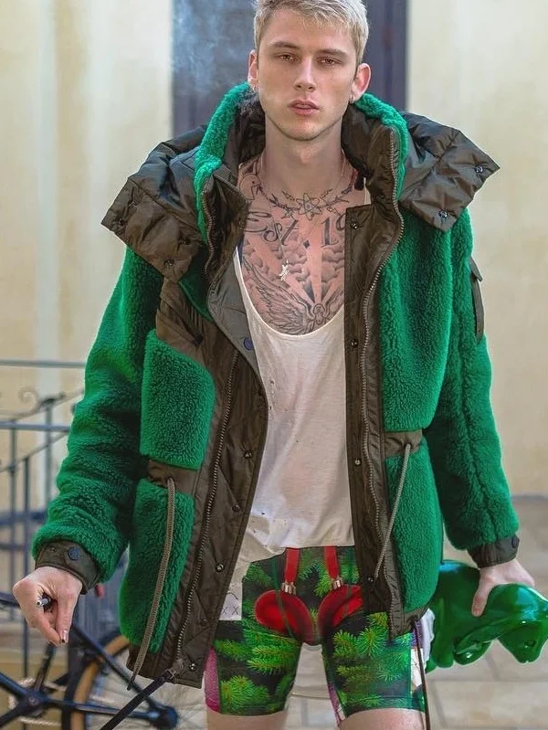 Singer Machine Gun Kelly Green Jacket