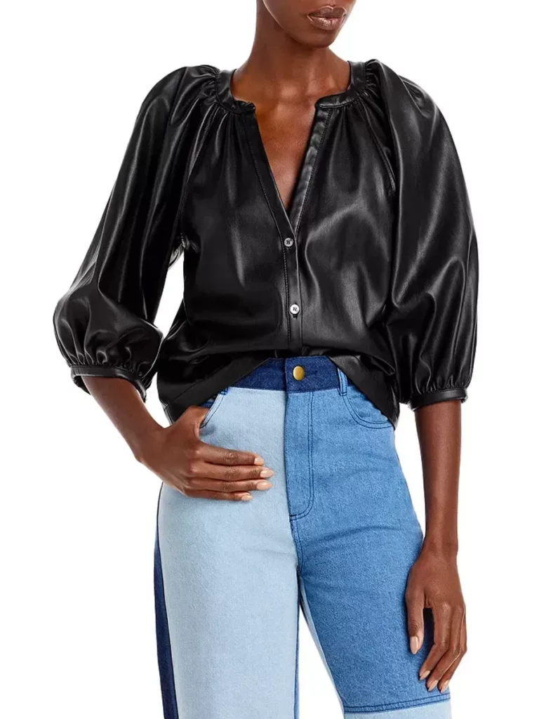 New Dill Vegan Leather Top