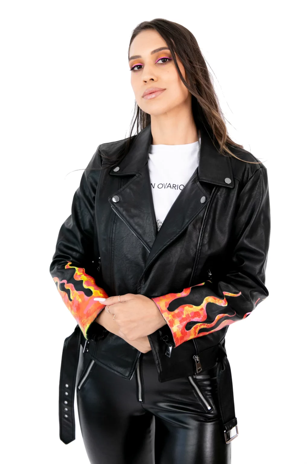 Women Not Your Girl Leather Jacket