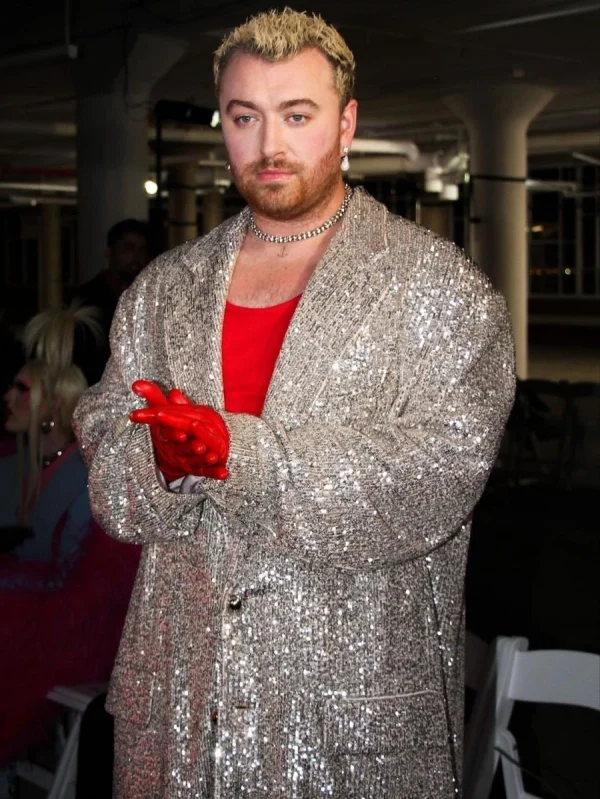 Sam Smith Sequin Coat