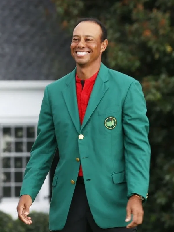 American professional Golfer Tiger Woods Masters Green Blazer Jacket