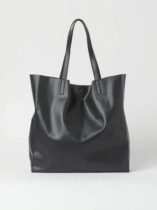 Women Black Shopper Handbags