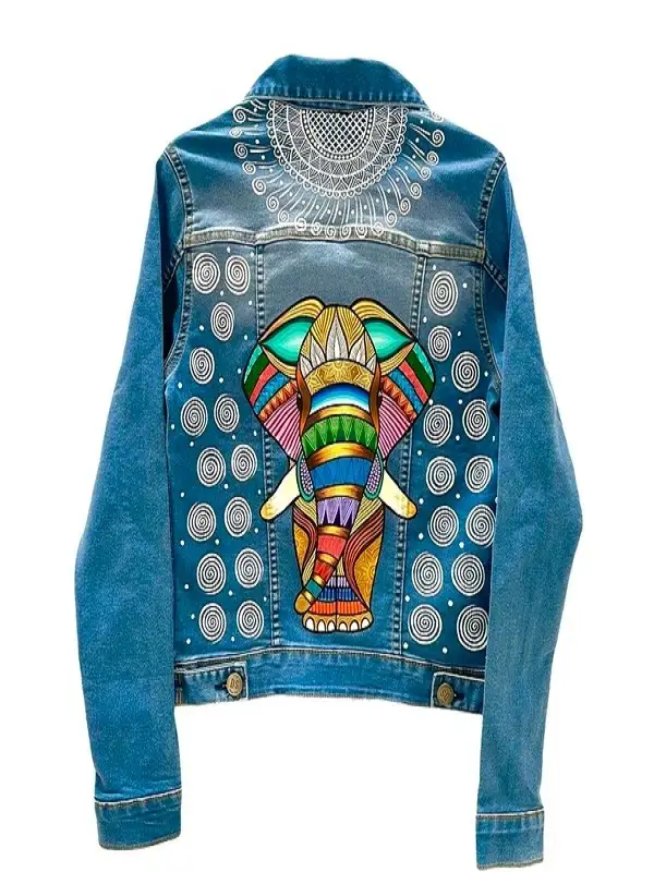 Mexican Elephant Blue Denim Jacket