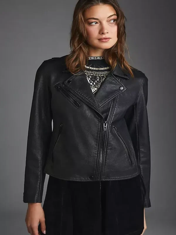 BLANKNYC Faux Leather Moto Jacket