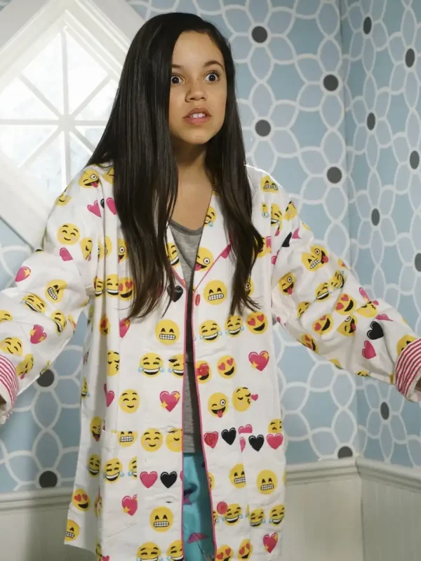 Jenna Ortega Wednesday Addams Smiley Cotton Jacket