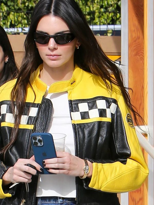 Kendall Jenner Biker Leather Jacket