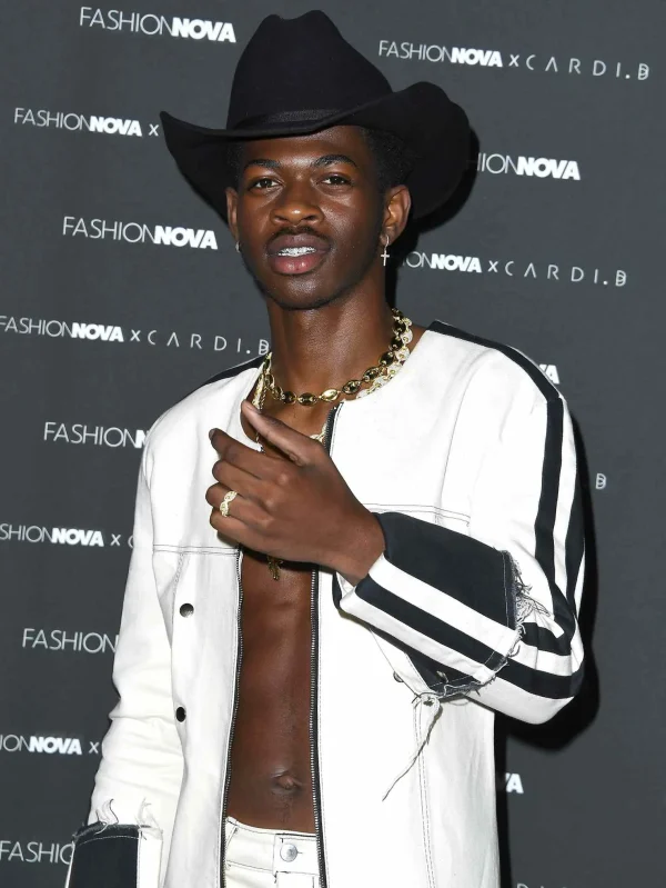 Rapper Lil Nas X Iconic Fashion White Jacket