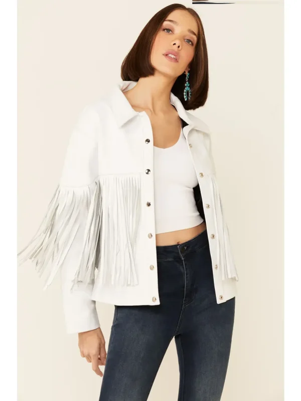 Understated Leather Women's Howling Moon Fringe Leather Jacket