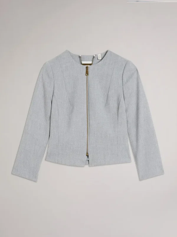 Women's Cropped Textured Jacket