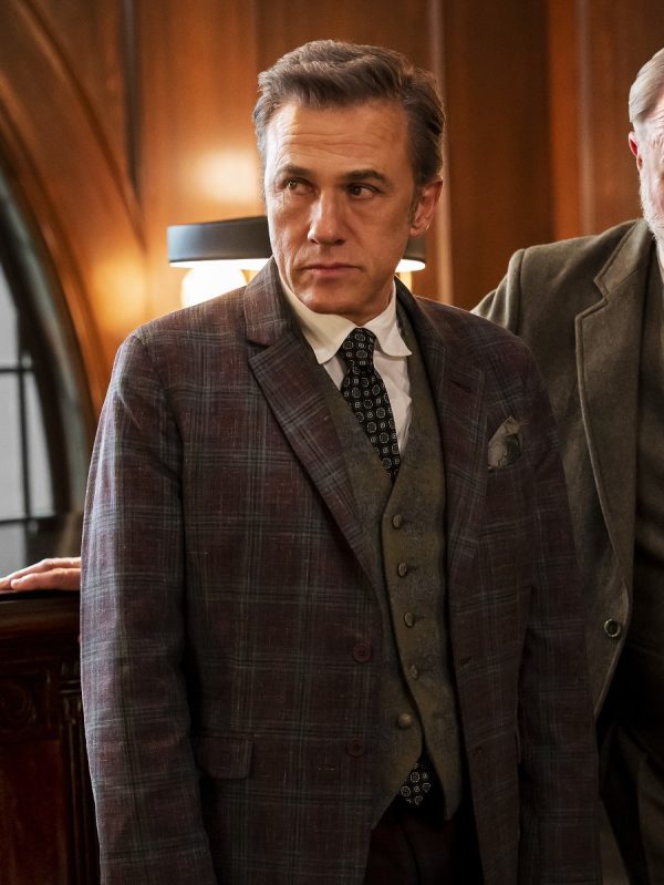 The Portable Door Humphrey Wells Christoph Waltz Coat