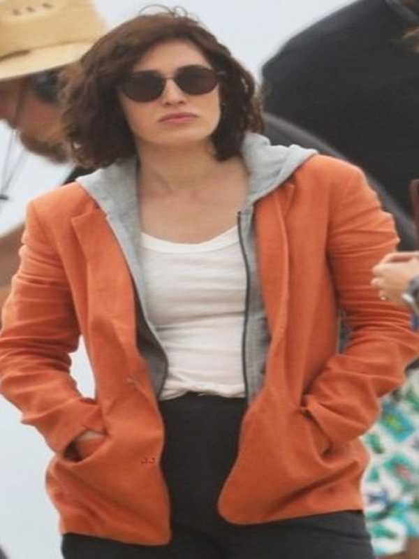 Fatal Attraction Lizzy Caplan Orange Blazer