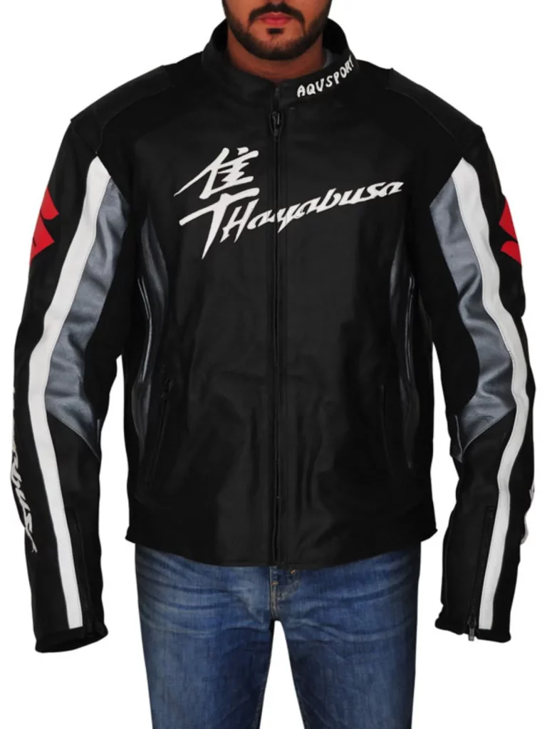 Men Suzuki Hayabusa Motorbike Riding Jacket