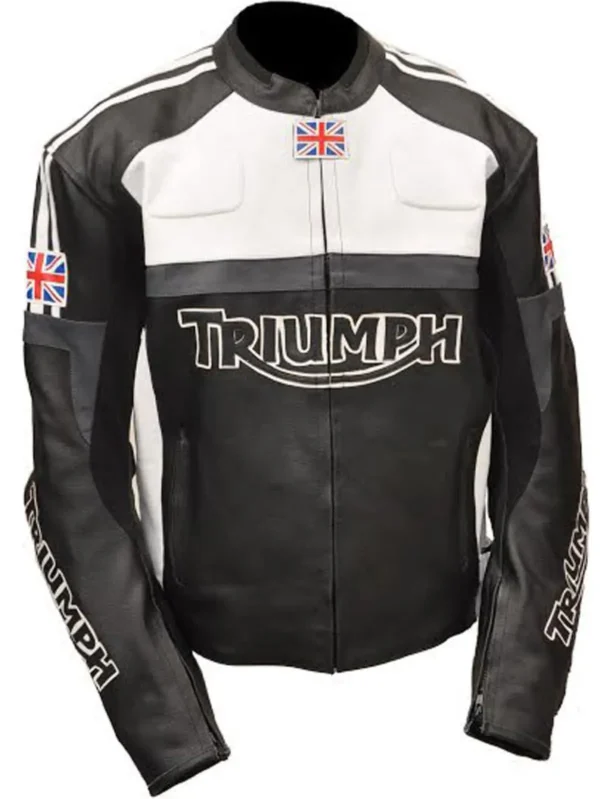 Men’s Triumph Biker Racing Leather Jacket