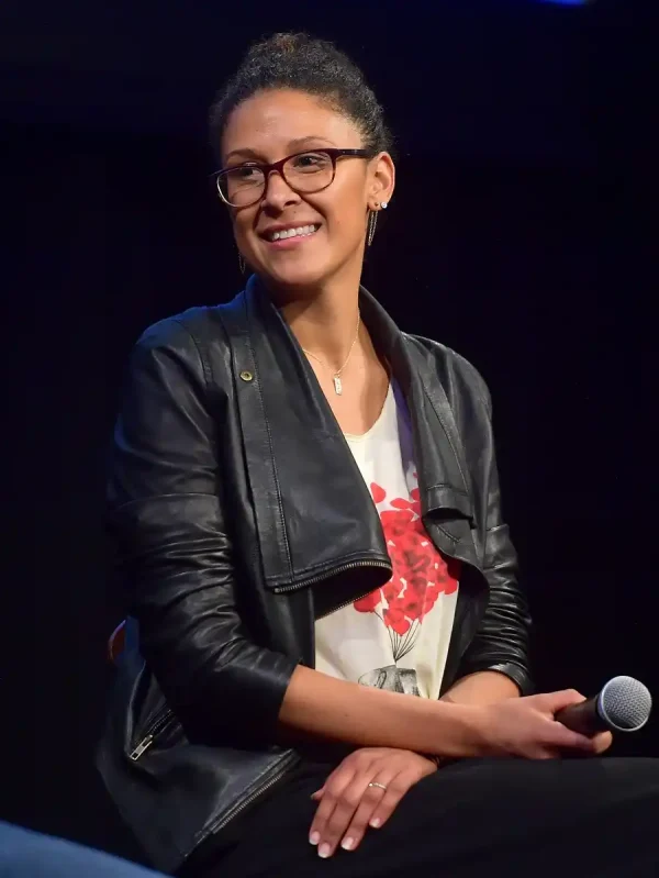 Sarah Amos at an event for Marvel 616 Leather Jacket