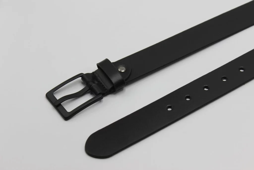 Black Belt with Matt Black Buckle