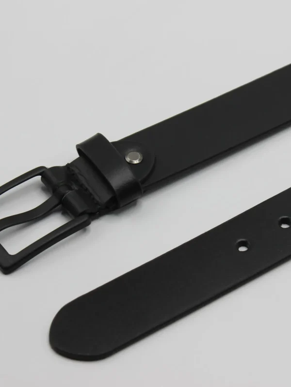 Black Belt with Matt Black Buckle