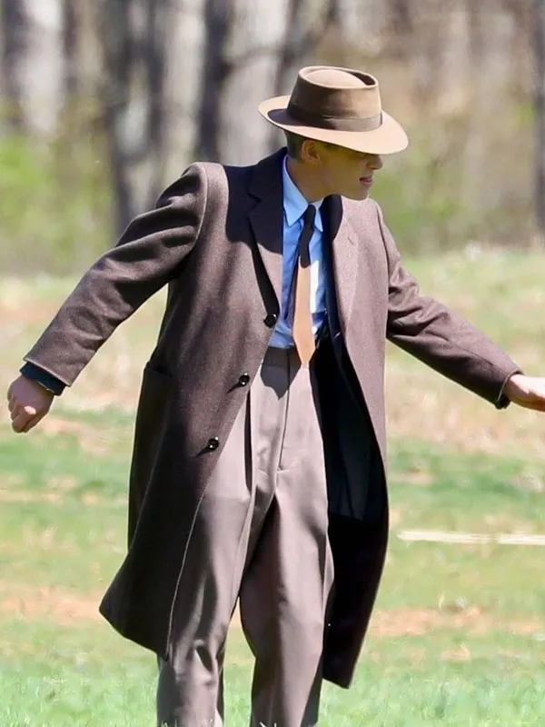 Cillian Murphy Oppenheimer J. Robert Oppenheimer brown wool Coat