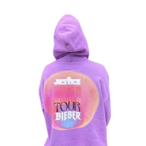 Justin Bieber Justice World Tour Fleece Hoodie