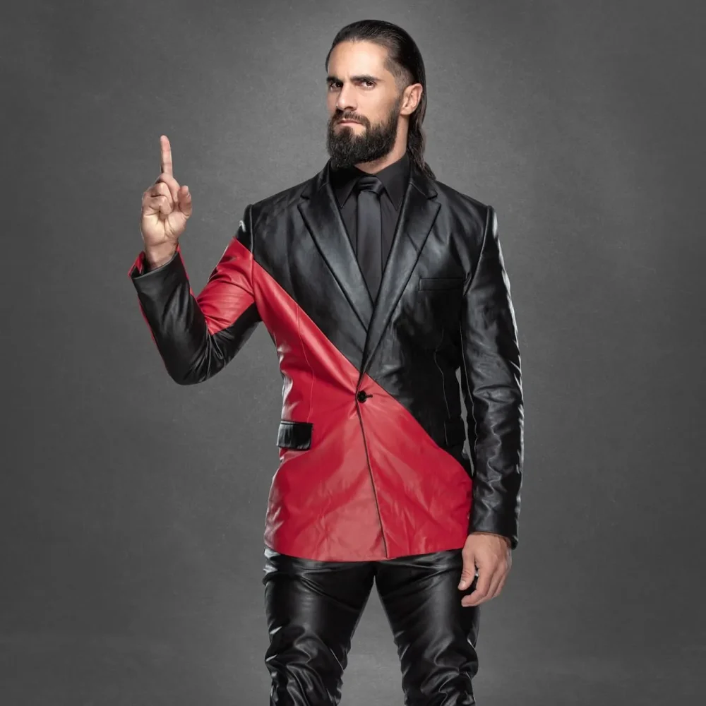 Seth Rollins Split Leather Blazer