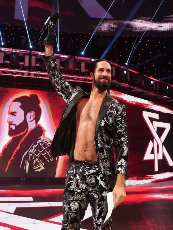 WWE Superstar Seth Rollin Print Design Blazer