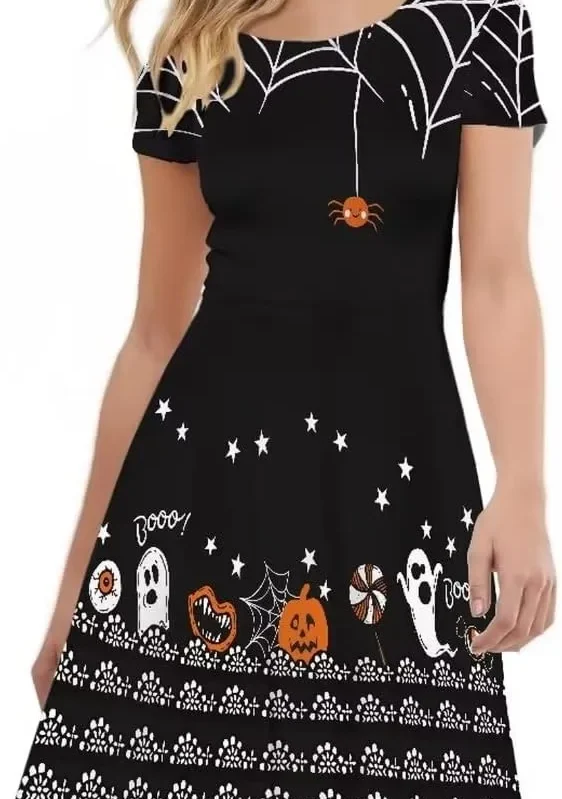 Women Short Sleeve Party Dress