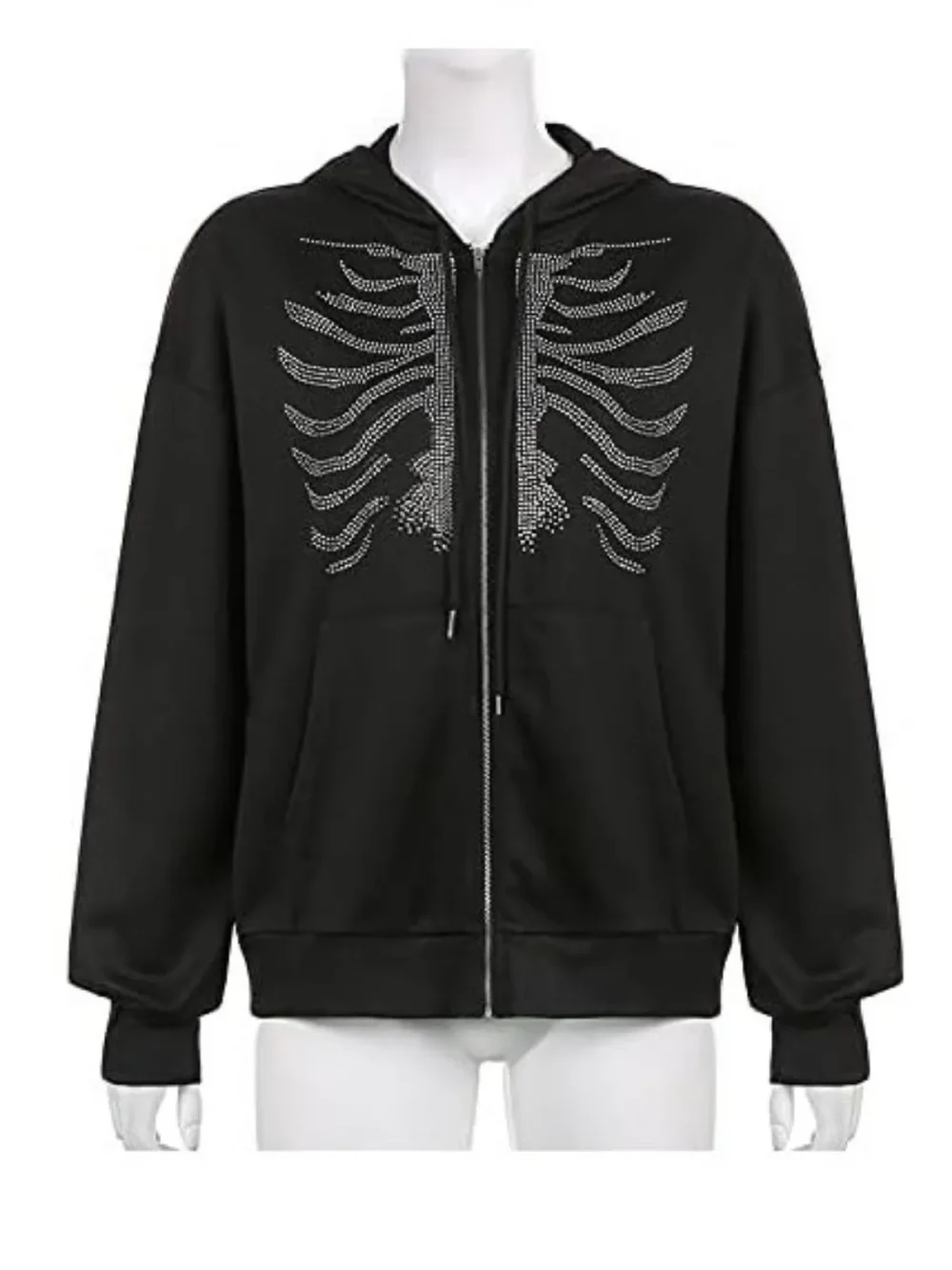 Halloween Zip Up Vintage Hoodie