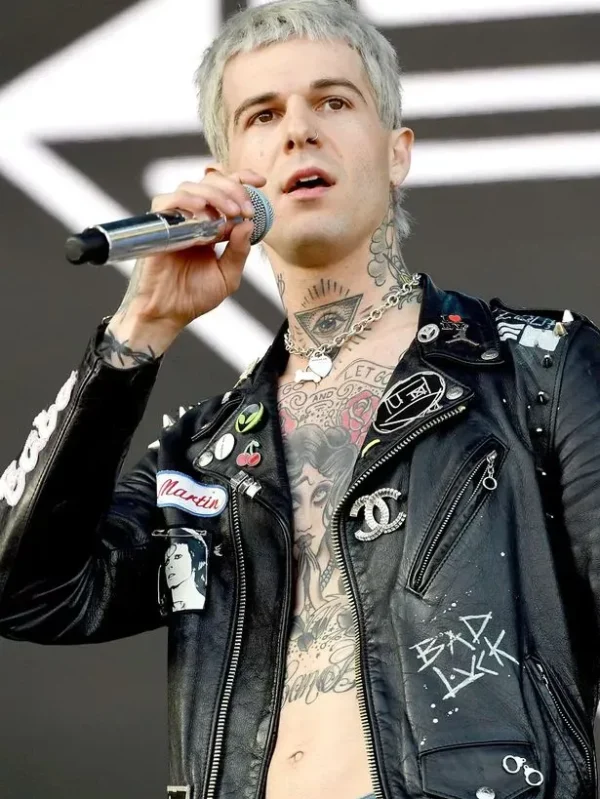 Jesse Rutherford Black Leather Jacket