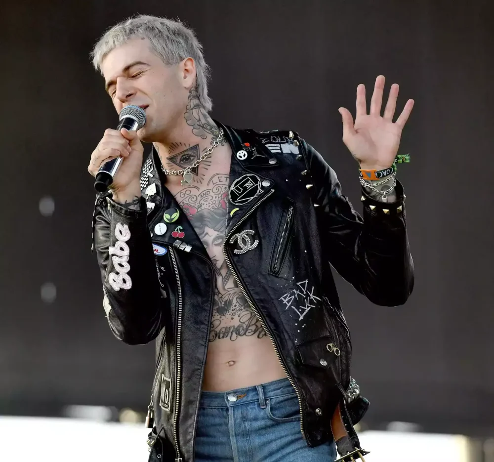 Singer Jesse Rutherford Black Leather Jacket