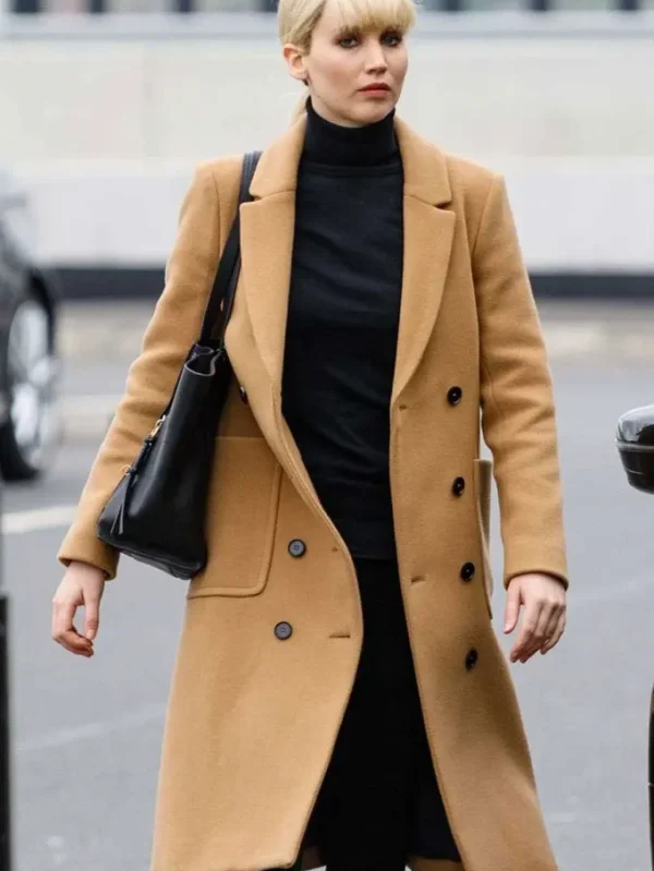 Jennifer Lawrence Red Sparrow Dominika Egorova Wool Coat