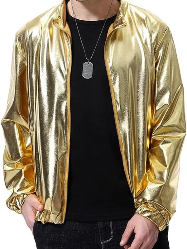 Rocketman Vintage Metallic Gold Jacket